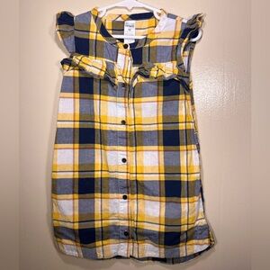 Carters yellow plaid dress, size 4t
(INV#A12)